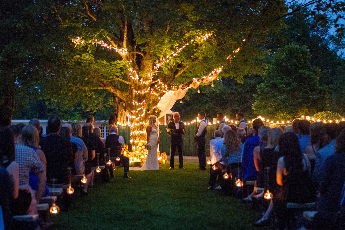 summer evening wedding